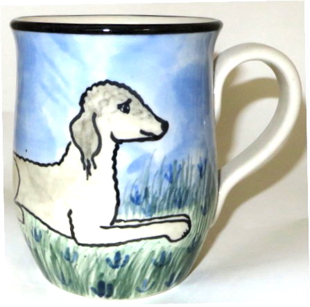 Bedlington Terrier -Deluxe Mug - Click Image to Close